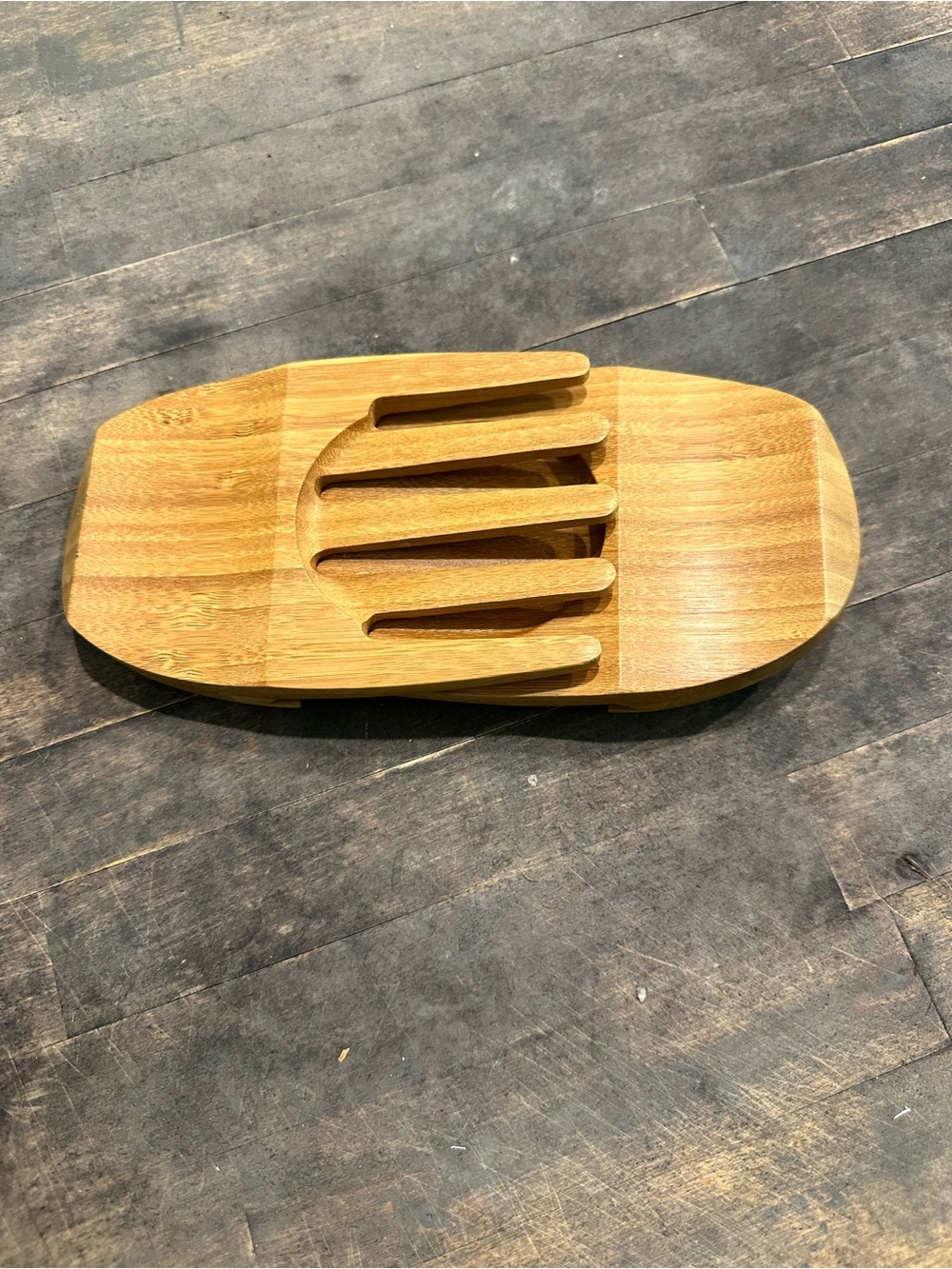Pampered Chef Bamboo Slide Together Salad Servers. - Picture 6 of 7